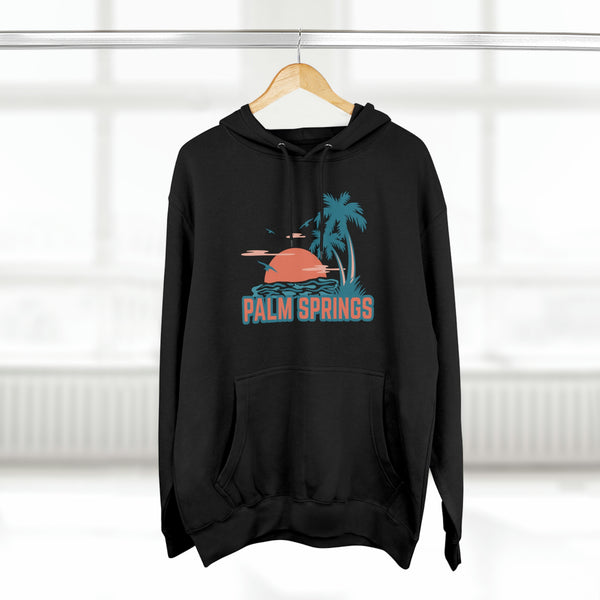 Premium Palm Springs, California Hoodie - Palm Tree Unisex Sweatshirt