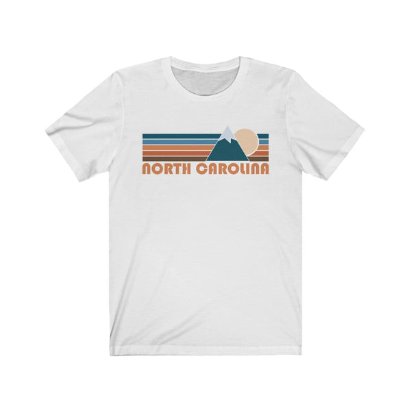 North Carolina T-Shirt - Retro Mountain Adult Unisex North Carolina T Shirt