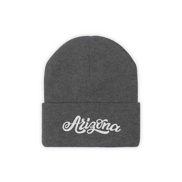 Arizona Beanie - Adult Hand Lettered Embroidered Arizona Knit Hat
