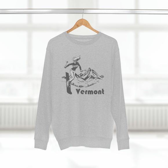 Premium Vermont Crewneck Sweatshirt - Retro Unisex Sweatshirt