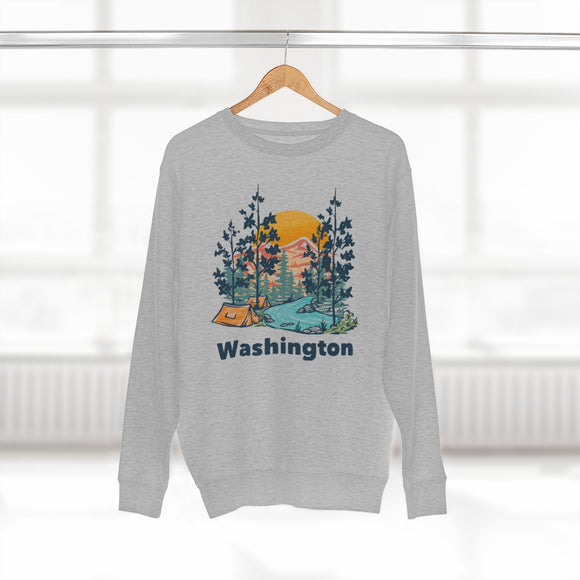 Premium Washington Sweatshirt - Unisex Premium Crewneck Washington Sweatshirt