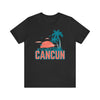 Cancun, Mexico T-Shirt - Retro Palm Tree & Beach Unisex Cancun Shirt