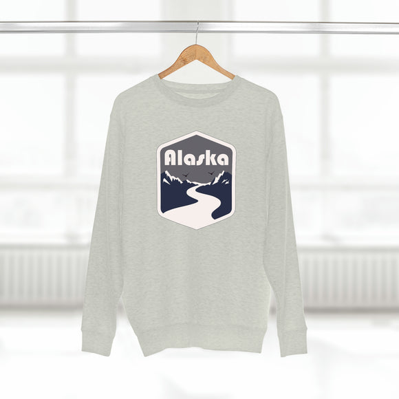 Premium Alaska Crewneck Sweatshirt - Retro Unisex Sweatshirt