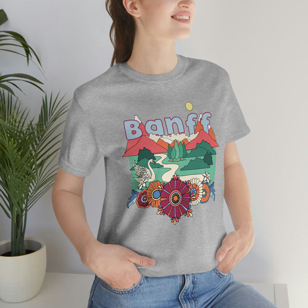 Banff Shirt, Canada Retro T-Shirt, Hippie Style Canada tee, Banff Mountain Shirt