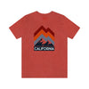 California T-Shirt - Retro Mountain Unisex California Shirt
