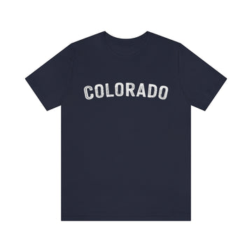 Buy navy Colorado T-Shirt - Paint Text Unisex Colorado Shirt