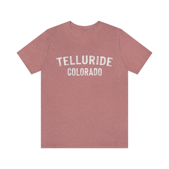 Telluride, Colorado Shirt - Paint Text Unisex Telluride T-Shirt