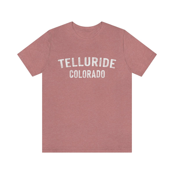 Telluride, Colorado Shirt - Paint Text Unisex Telluride T-Shirt