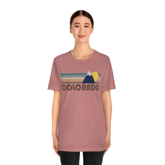 Colorado T-Shirt - Retro Mountain v2 Unisex Colorado Shirt