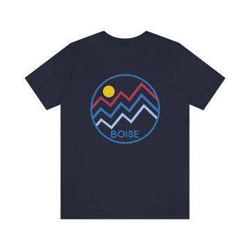 Buy navy Boise, Idaho T-Shirt - Retro Unisex Boise T Shirt