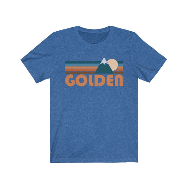 Golden, Colorado T-Shirt - Retro Mountain Adult Unisex Golden T Shirt