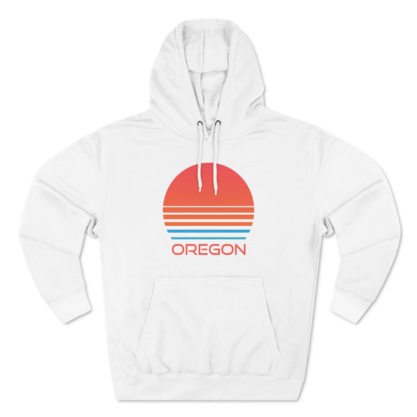 Premium Oregon Hoodie - Retro 80s Unisex Sweatshirt