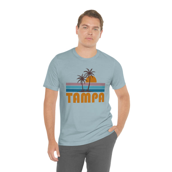 Tampa, Florida T-Shirt - Retro Palm Tree Unisex Tampa Shirt