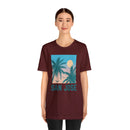 San Jose, California T-Shirt - Retro Palm Tree & Beach Unisex San Jose Shirt-99