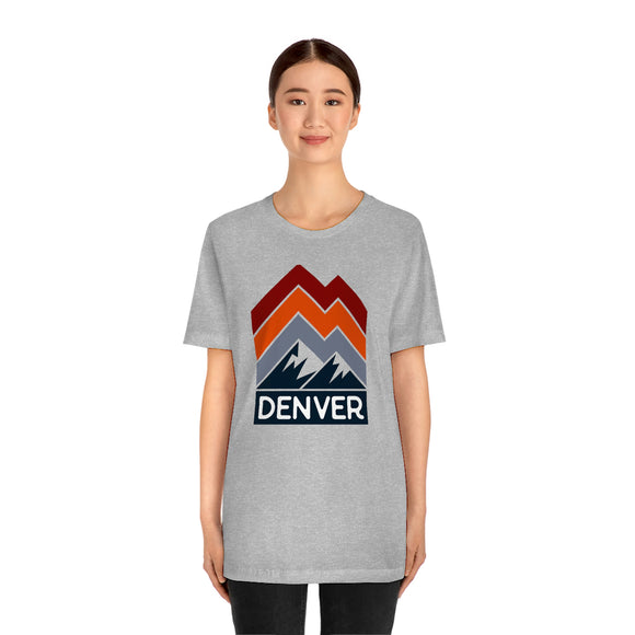 Denver, Colorado T-Shirt - Retro Mountain Unisex Denver Shirt