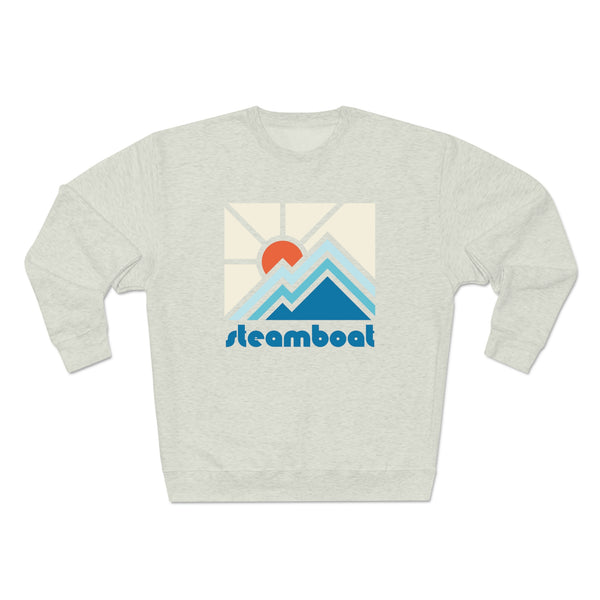 Premium Steamboat, Colorado Crewneck Sweatshirt - Retro Unisex Sweatshirt