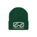 Colorado Knit Beanie - Adult Embroidered Ski Goggles Colorado Knit Hat-13