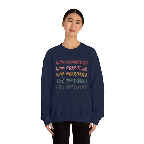 Los Angeles, California Sweatshirt - Retro Five Color Unisex