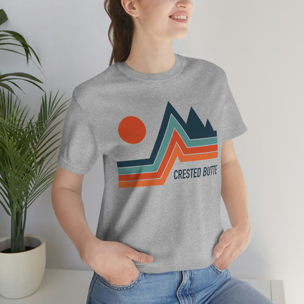 Crested Butte, Colorado T-Shirt - Retro Mountain Unisex Crested Butte Shirt
