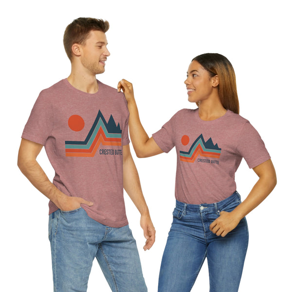 Crested Butte, Colorado T-Shirt - Retro Mountain Unisex Crested Butte Shirt