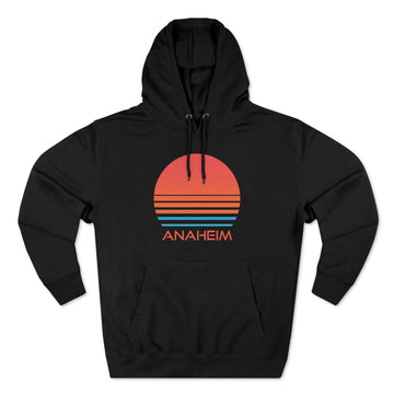 Buy black Premium Anaheim, California Hoodie - Retro 80s Unisex Sweatshirt
