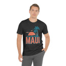 Maui, Hawaii T-Shirt - Retro Palm Tree & Beach Unisex Maui Shirt-54