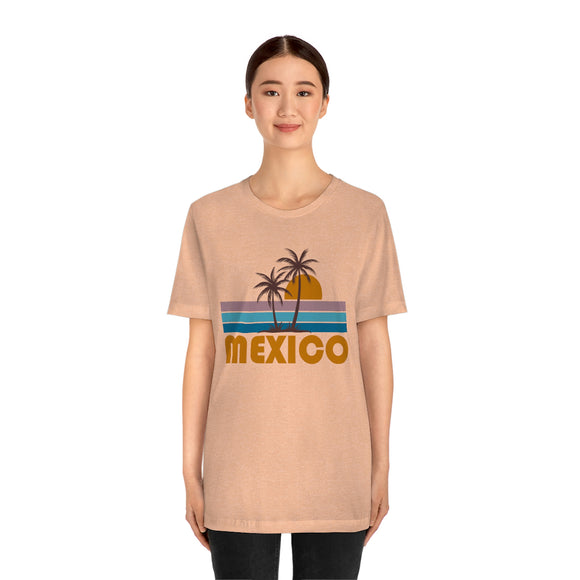 Mexico T-Shirt - Retro Palm Tree Unisex Mexico Shirt