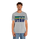 Utah T-Shirt - Retro Mountain Bike Adult Unisex Utah T Shirt-3