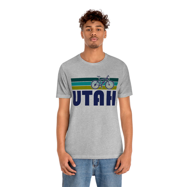 Utah T-Shirt - Retro Mountain Bike Adult Unisex Utah T Shirt