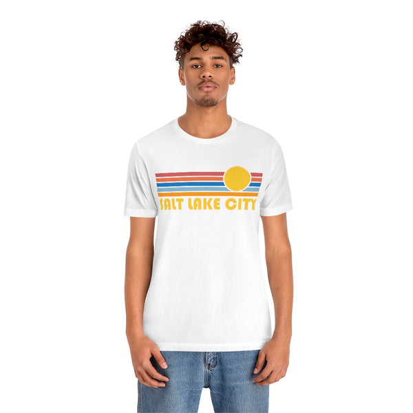 Salt Lake City, Utah T-Shirt - Retro Sun Unisex Salt Lake City T Shirt