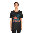 Destin, Florida T-Shirt - Retro Palm Tree & Beach Unisex Destin Shirt-51