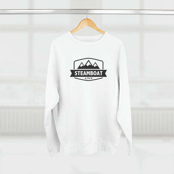 Premium Steamboat, Colorado Crewneck Sweatshirt - Retro Unisex Sweatshirt