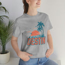 Destin, Florida T-Shirt - Retro Palm Tree & Beach Unisex Destin Shirt-47