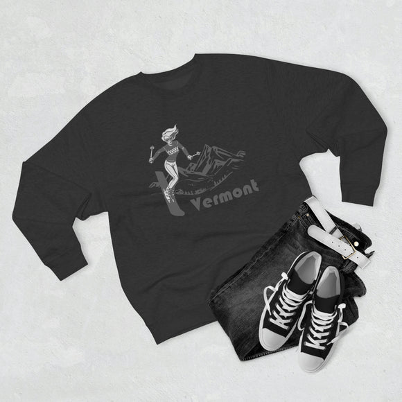 Premium Vermont Crewneck Sweatshirt - Retro Unisex Sweatshirt