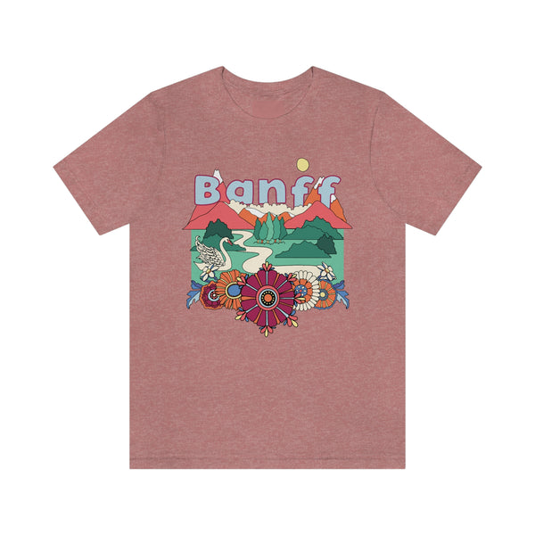 Banff Shirt, Canada Retro T-Shirt, Hippie Style Canada tee, Banff Mountain Shirt