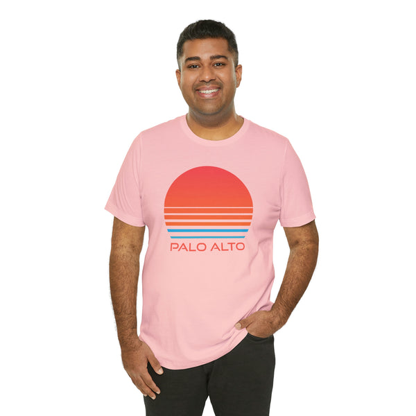Palo Alto, California T-Shirt - Retro 80s Unisex Palo Alto Shirt