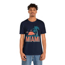 Miami, Florida T-Shirt - Retro Palm Tree & Beach Unisex Miami Shirt-88