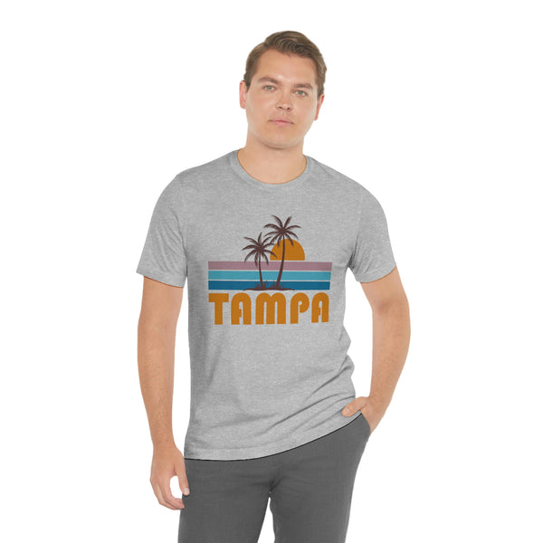 Tampa, Florida T-Shirt - Retro Palm Tree Unisex Tampa Shirt