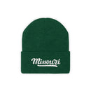 Missouri Beanie - Adult Hand Lettered Embroidered Missouri Knit Hat-1