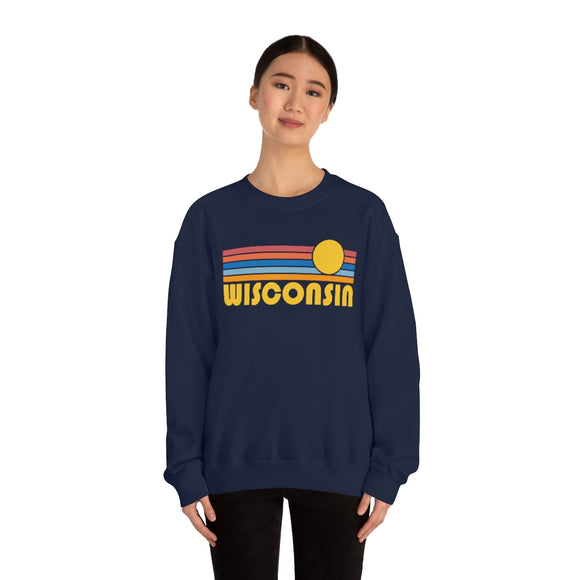 Wisconsin Sweatshirt - Retro Sunrise Unisex