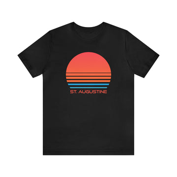 Buy black St. Augustine, Florida T-Shirt - Retro 80s Unisex St. Augustine Shirt