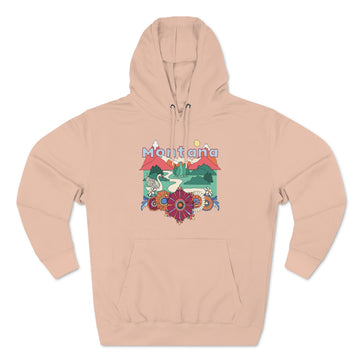Buy pale-pink Premium Montana Hoodie - Boho Unisex Sweatshirt