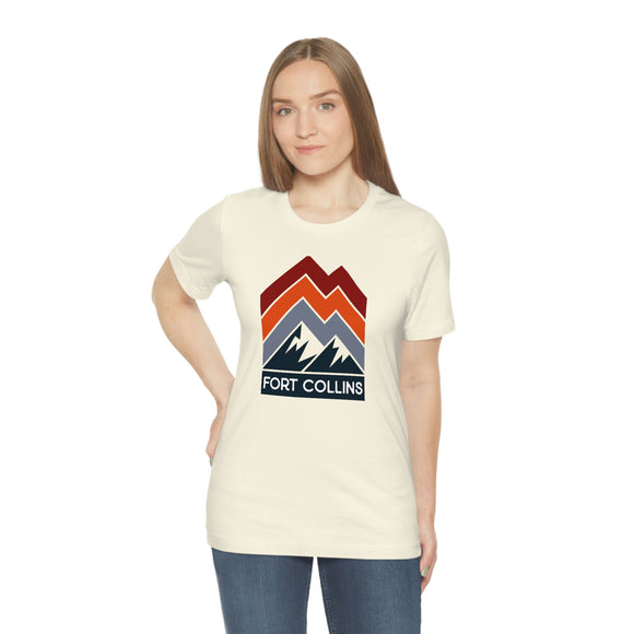 Fort Collins, Colorado T-Shirt - Retro Mountain Unisex Fort Collins Shirt