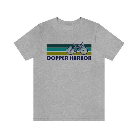 Copper Harbor T-Shirt - Retro Mountain Bike Adult Unisex Copper Harbor, Michigan T Shirt