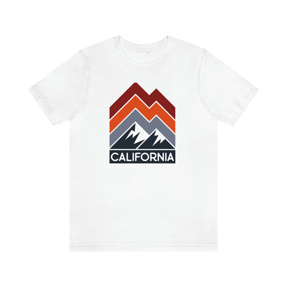 California T-Shirt - Retro Mountain Unisex California Shirt