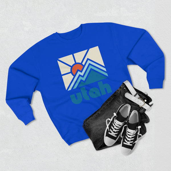 Premium Utah Crewneck Sweatshirt - Retro Unisex Sweatshirt