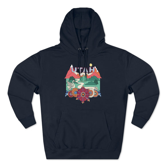Premium Utah Hoodie - Boho Unisex Sweatshirt