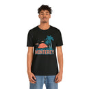 Monterey, California T-Shirt - Retro Palm Tree & Beach Unisex Monterey Shirt-28