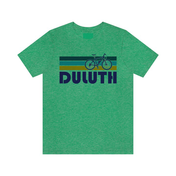 Buy heather-kelly Duluth T-Shirt - Retro Mountain Bike Adult Unisex Duluth, Minnesota T Shirt
