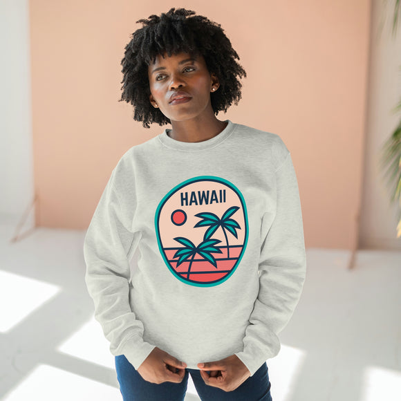 Premium Hawaii Crewneck Sweatshirt - Retro Unisex Sweatshirt